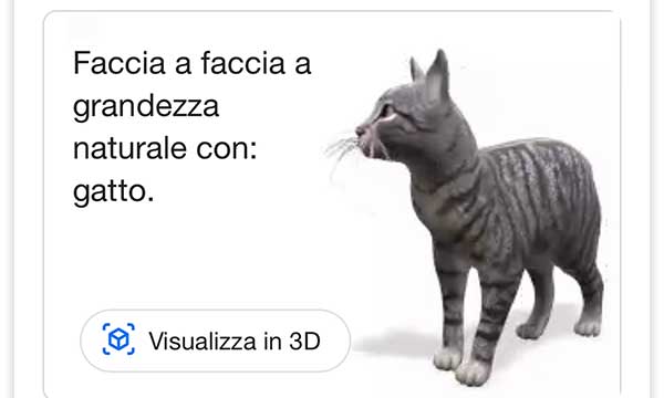 Animali 3D in casa grazie a Google. Come fare e l'elenco completo