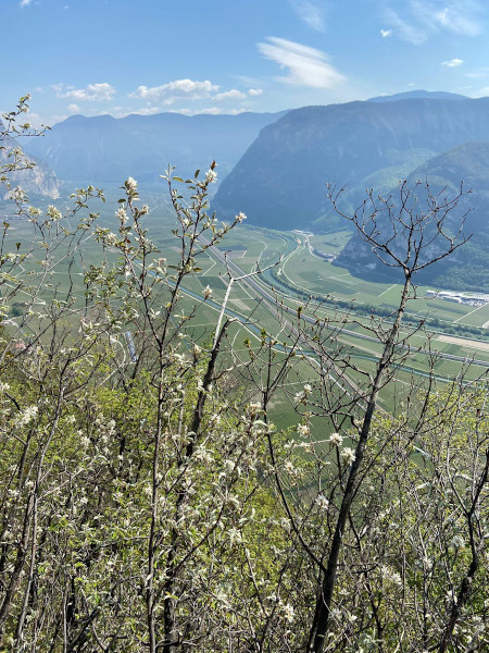 vista dall'alto su vallata