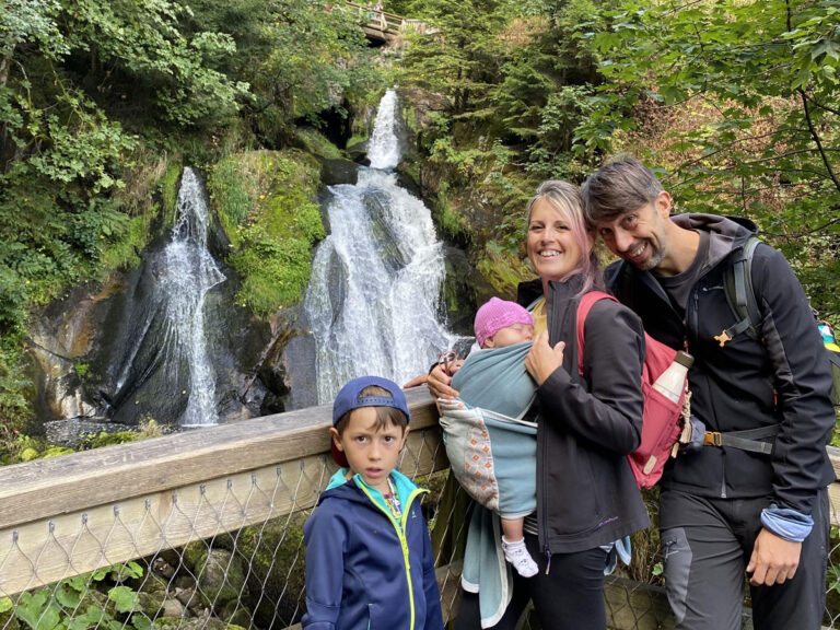 famiglia cascate triberg foresta nera